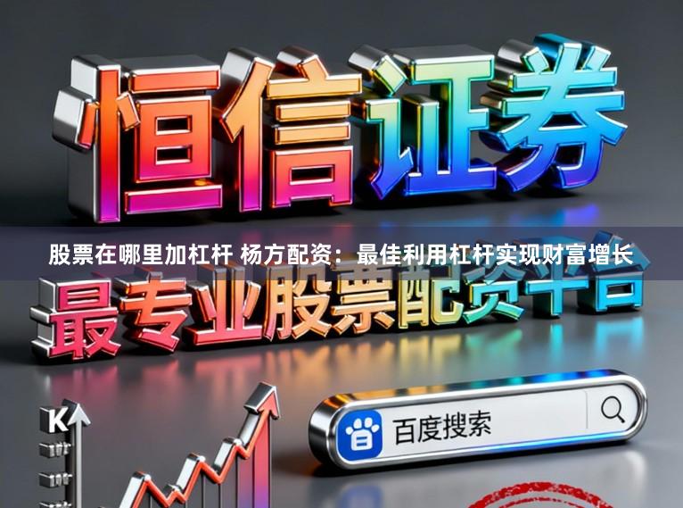 股票在哪里加杠杆 杨方配资：最佳利用杠杆实现财富增长